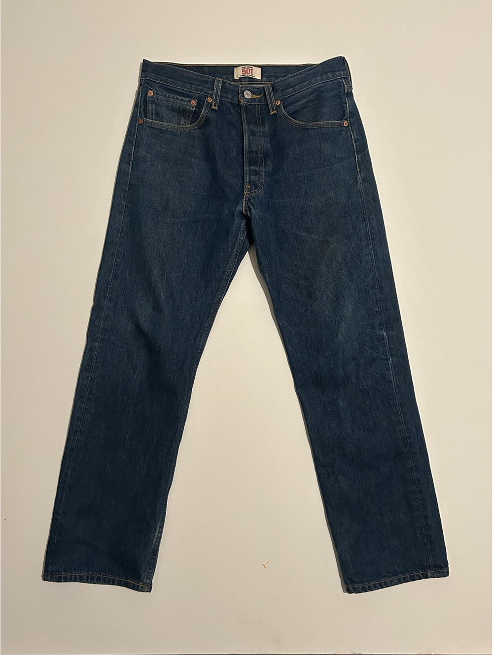 Vintage 2010 - Y2K - Levi's 501 Jeans Men's Size 32x32 Blue Denim Button Fly